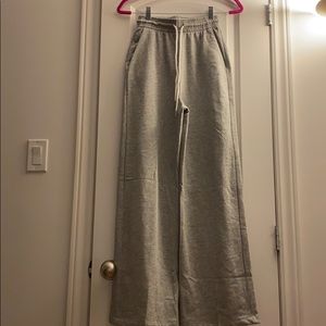 Wide leg sweatpants